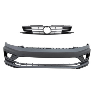 Replace® - 2-Piece (Front Bumper Cover, Grille) (Standard Line)