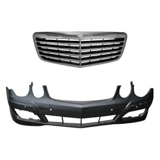 Replace® - 2-Piece (Front Bumper Cover, Grille) (Standard Line)