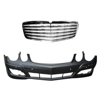 Replace® - 2-Piece (Front Bumper Cover, Grille) (Standard Line)