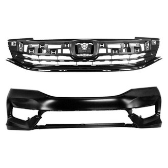 Replace® - 2-Piece (Front Bumper Cover, Grille) (Platinum Plus)