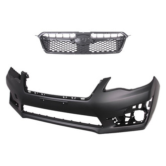 Replace® - 2-Piece (Front Bumper Cover, Grille) (Platinum Plus)