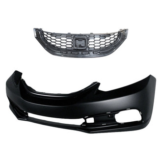 Replace® - 2-Piece (Front Bumper Cover, Grille) (Brand New OE)