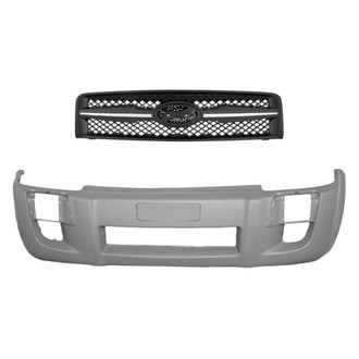 Replace® BNDL-233574 - 2-Piece (Front Bumper Cover, Grille) (Standard Line)