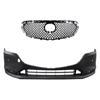 Replace® - 2-Piece (Front Bumper Cover, Grille) (CAPA Certified)