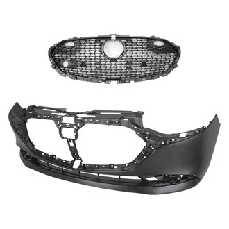 Replace® - 2-Piece (Front Bumper Cover, Grille) (CAPA Certified)