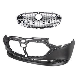 Replace® - 2-Piece (Front Bumper Cover, Grille) (CAPA Certified)