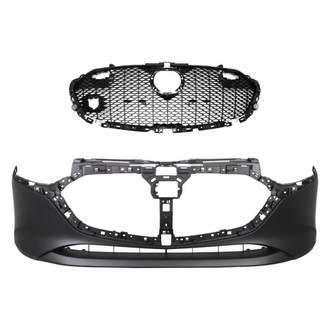 Replace® - 2-Piece (Front Bumper Cover, Grille) (CAPA Certified)