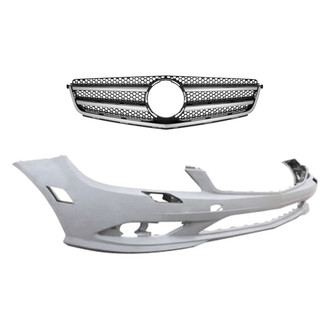 Replace® - 2-Piece (Front Bumper Cover, Grille) (Standard Line)