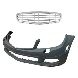Replace® - 2-Piece (Front Bumper Cover, Grille) (Standard Line)