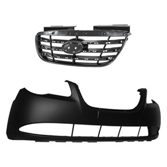 Replace® - 2-Piece (Front Bumper Cover, Grille)