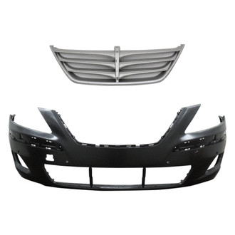 Replace® - 2-Piece (Front Bumper Cover, Grille) (Standard Line)