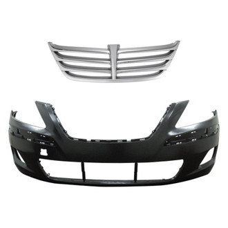 Replace® - 2-Piece (Front Bumper Cover, Grille) (Standard Line)