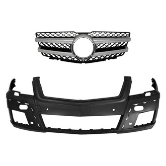 Replace® - 2-Piece (Front Bumper Cover, Grille) (Standard Line)
