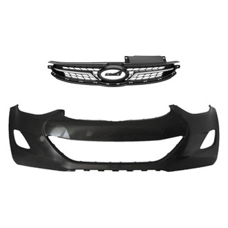 Replace® - 2-Piece (Front Bumper Cover, Grille)