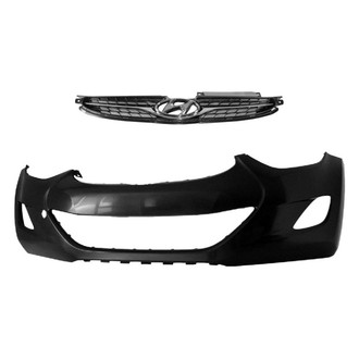 Replace® - 2-Piece (Front Bumper Cover, Grille) (Brand New OE)