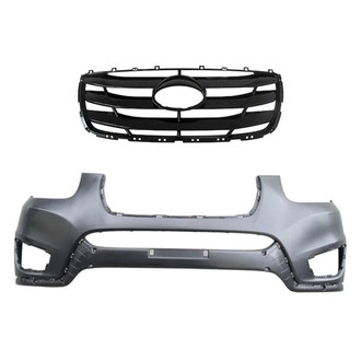 Replace® - 2-Piece (Front Bumper Cover, Grille)