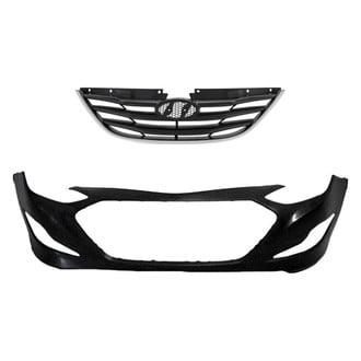 Replace® - 2-Piece (Front Bumper Cover, Grille) (Standard Line)