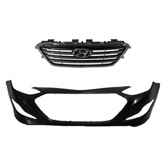 Replace® - 2-Piece (Front Bumper Cover, Grille) (Brand New OE)