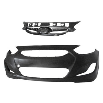 Replace® - 2-Piece (Front Bumper Cover, Grille)