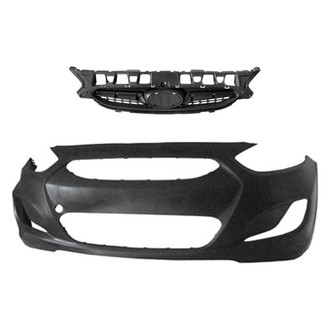 Replace® - 2-Piece (Front Bumper Cover, Grille) (Brand New OE)