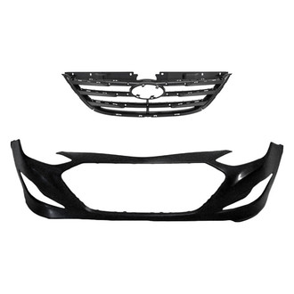 Replace® - 2-Piece (Front Bumper Cover, Grille) (Standard Line)