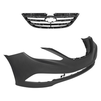 Replace® - 2-Piece (Front Bumper Cover, Grille) (Standard Line)