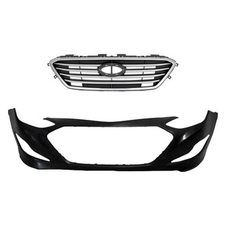 Replace® - 2-Piece (Front Bumper Cover, Grille) (Standard Line)