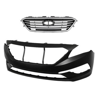 Replace® - 2-Piece (Front Bumper Cover, Grille) (Standard Line)