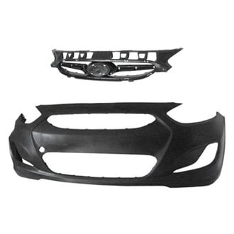 Replace® - 2-Piece (Front Bumper Cover, Grille) (Standard Line)