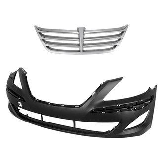 Replace® - 2-Piece (Front Bumper Cover, Grille) (Standard Line)