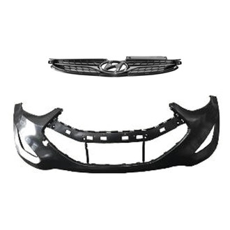 Replace® - 2-Piece (Front Bumper Cover, Grille) (Brand New OE)