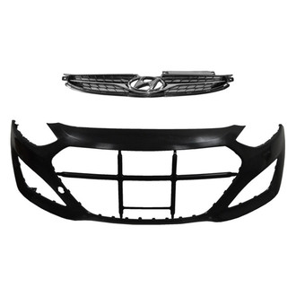 Replace® - 2-Piece (Front Bumper Cover, Grille) (Brand New OE)