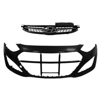Replace® - 2-Piece (Front Bumper Cover, Grille) (Brand New OE)