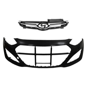 Replace® - 2-Piece (Front Bumper Cover, Grille) (Standard Line)