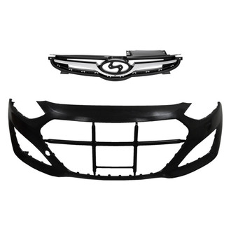 Replace® - 2-Piece (Front Bumper Cover, Grille) (Standard Line)