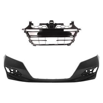 Replace® - 2-Piece (Front Bumper Cover, Grille) (Platinum Plus)