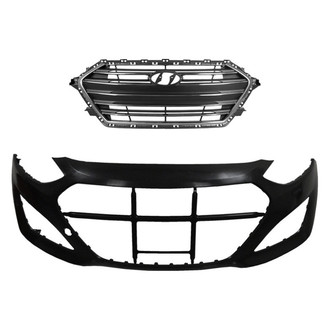 Replace® - 2-Piece (Front Bumper Cover, Grille)