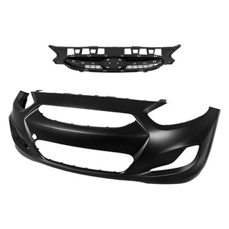 Replace® - 2-Piece (Front Bumper Cover, Grille)