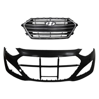 Replace® - 2-Piece (Front Bumper Cover, Grille) (Brand New OE)
