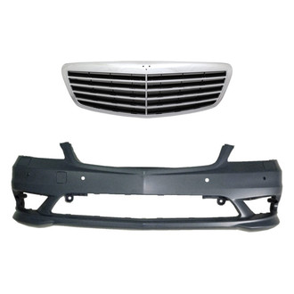 Replace® - 2-Piece (Front Bumper Cover, Grille) (Standard Line)