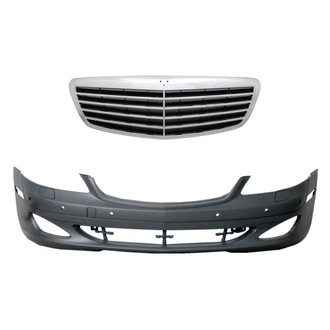Replace® - 2-Piece (Front Bumper Cover, Grille) (Standard Line)
