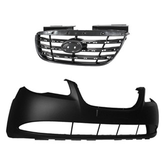 Replace® - 2-Piece (Front Bumper Cover, Grille) (Platinum Plus)
