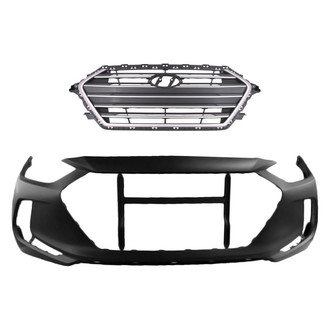 Replace® - 2-Piece (Front Bumper Cover, Grille) (Platinum Plus)