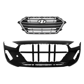 Replace® - 2-Piece (Front Bumper Cover, Grille) (Standard Line)