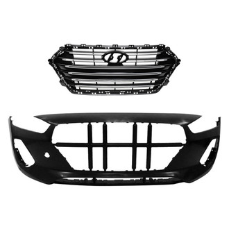 Replace® - 2-Piece (Front Bumper Cover, Grille) (Standard Line)