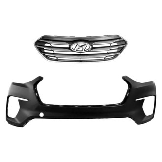 Replace® - 2-Piece (Front Bumper Cover, Grille) (Standard Line)