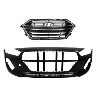Replace® - 2-Piece (Front Bumper Cover, Grille) (Brand New OE)