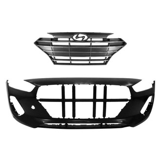 Replace® - 2-Piece (Front Bumper Cover, Grille) (Standard Line)