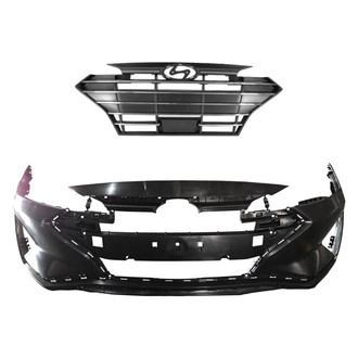 Replace® - 2-Piece (Front Bumper Cover, Grille) (Standard Line)