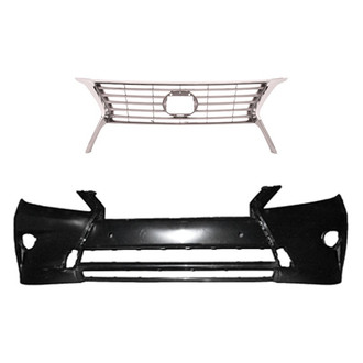 Replace® - 2-Piece (Front Bumper Cover, Grille) (Platinum Plus)